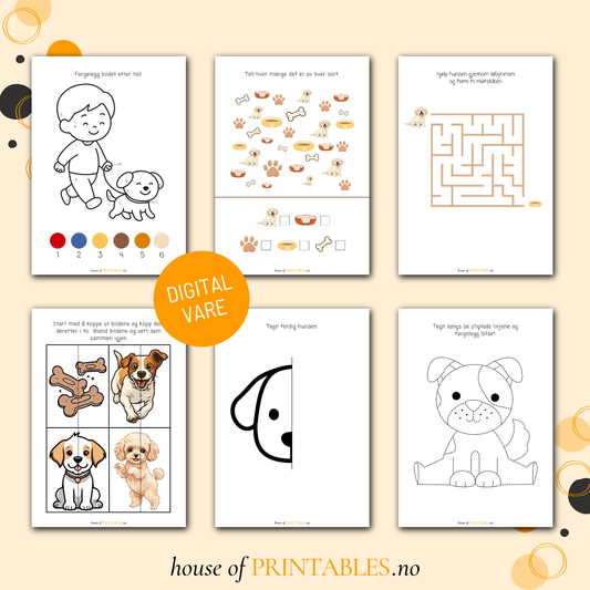 Hunder - Aktivitetshefte for barnehagebarn