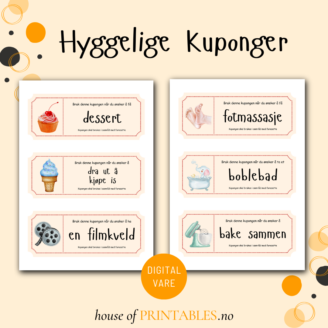Hyggelige kuponger