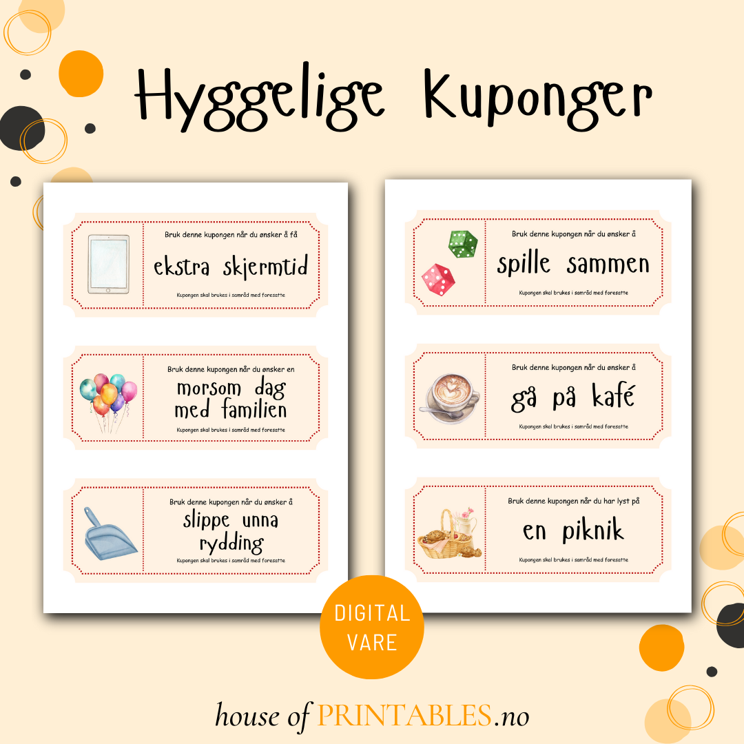 Hyggelige kuponger