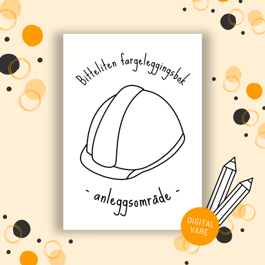 Bitteliten fargeleggingsbok - Anleggsområde