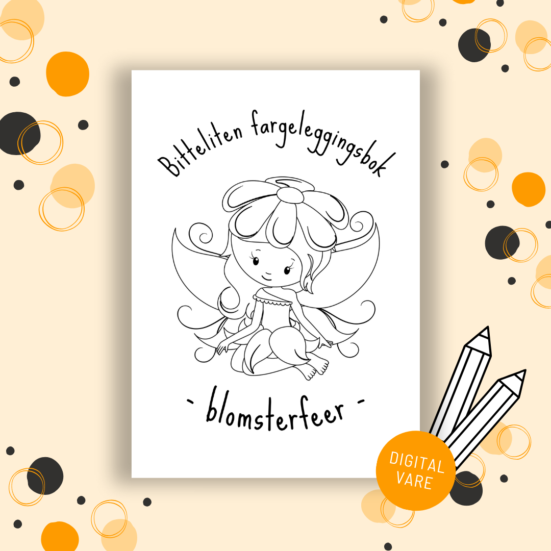 Bitteliten fargeleggingsbok - Blomsterfeer