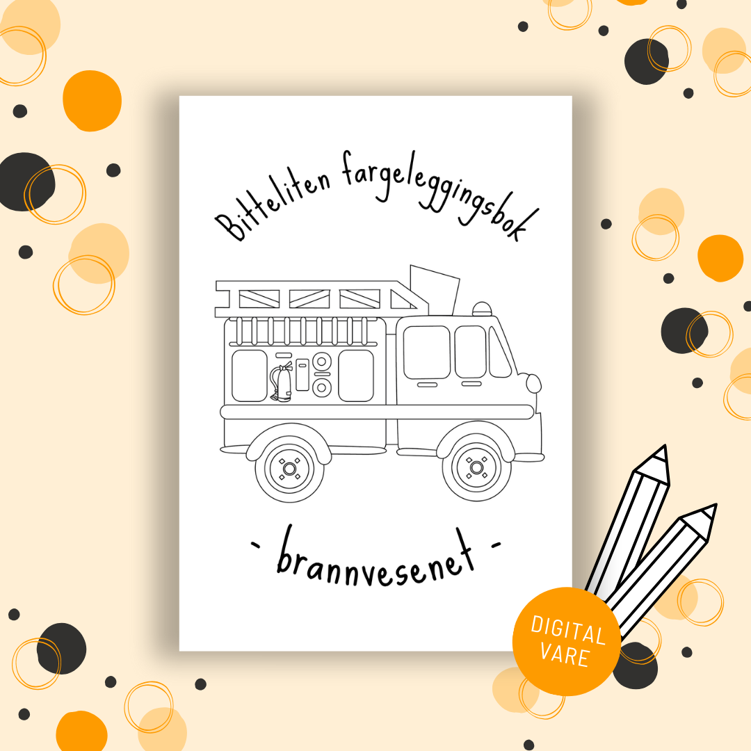 Bitteliten fargeleggingsbok - Brannvesenet