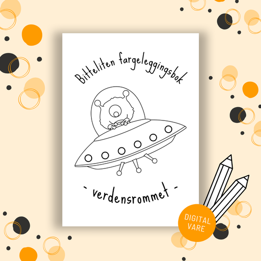 Bitteliten fargeleggingsbok - Verdensrommet