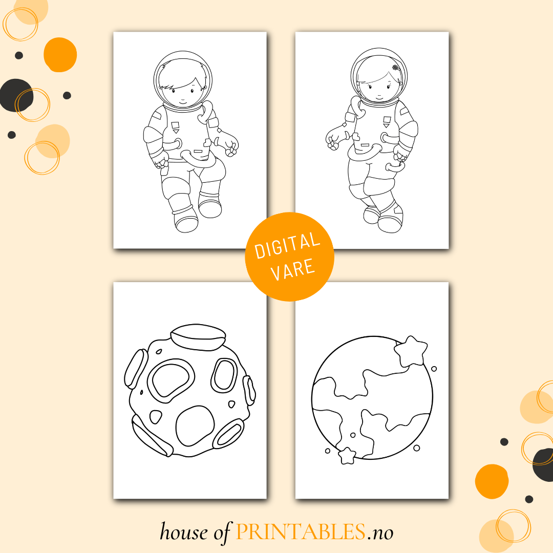 Bitteliten fargeleggingsbok - Verdensrommet