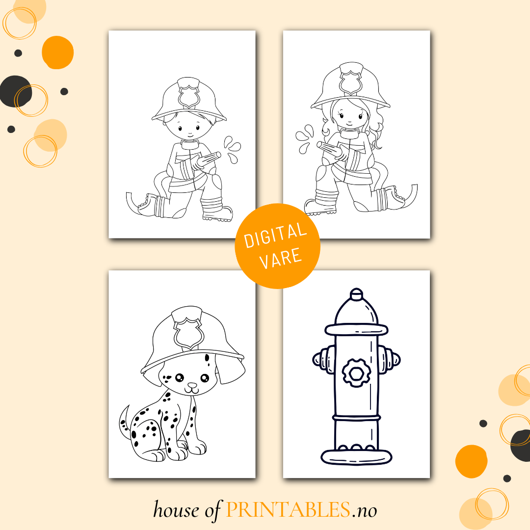 Bitteliten fargeleggingsbok - Brannvesenet