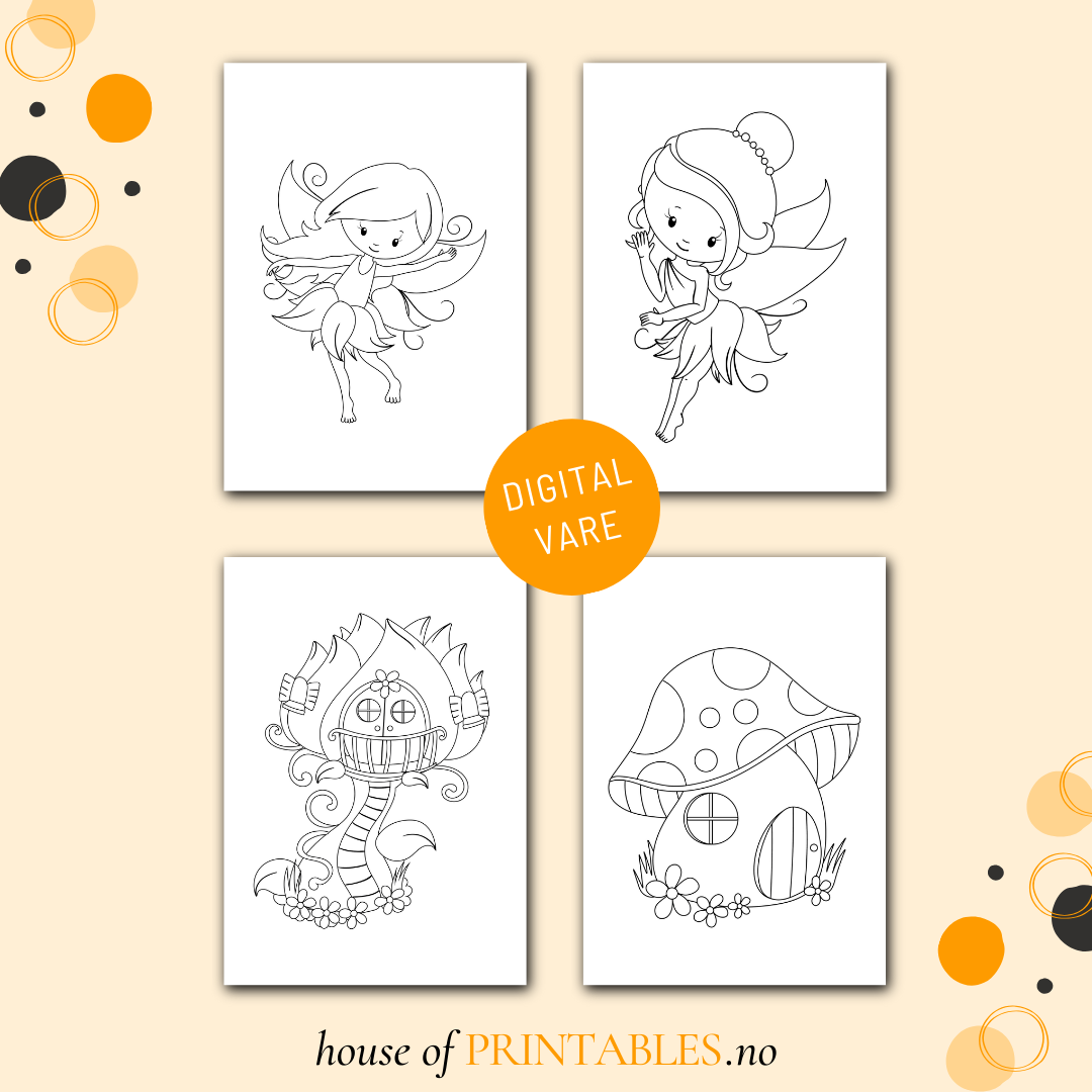 Bitteliten fargeleggingsbok - Blomsterfeer