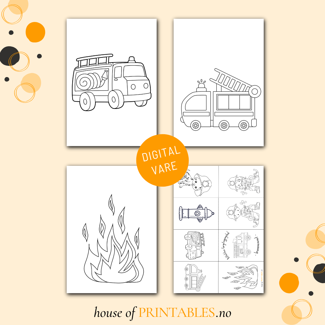 Bitteliten fargeleggingsbok - Brannvesenet