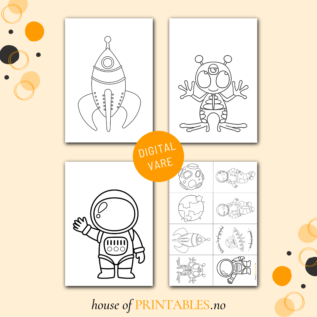 Bitteliten fargeleggingsbok - Verdensrommet