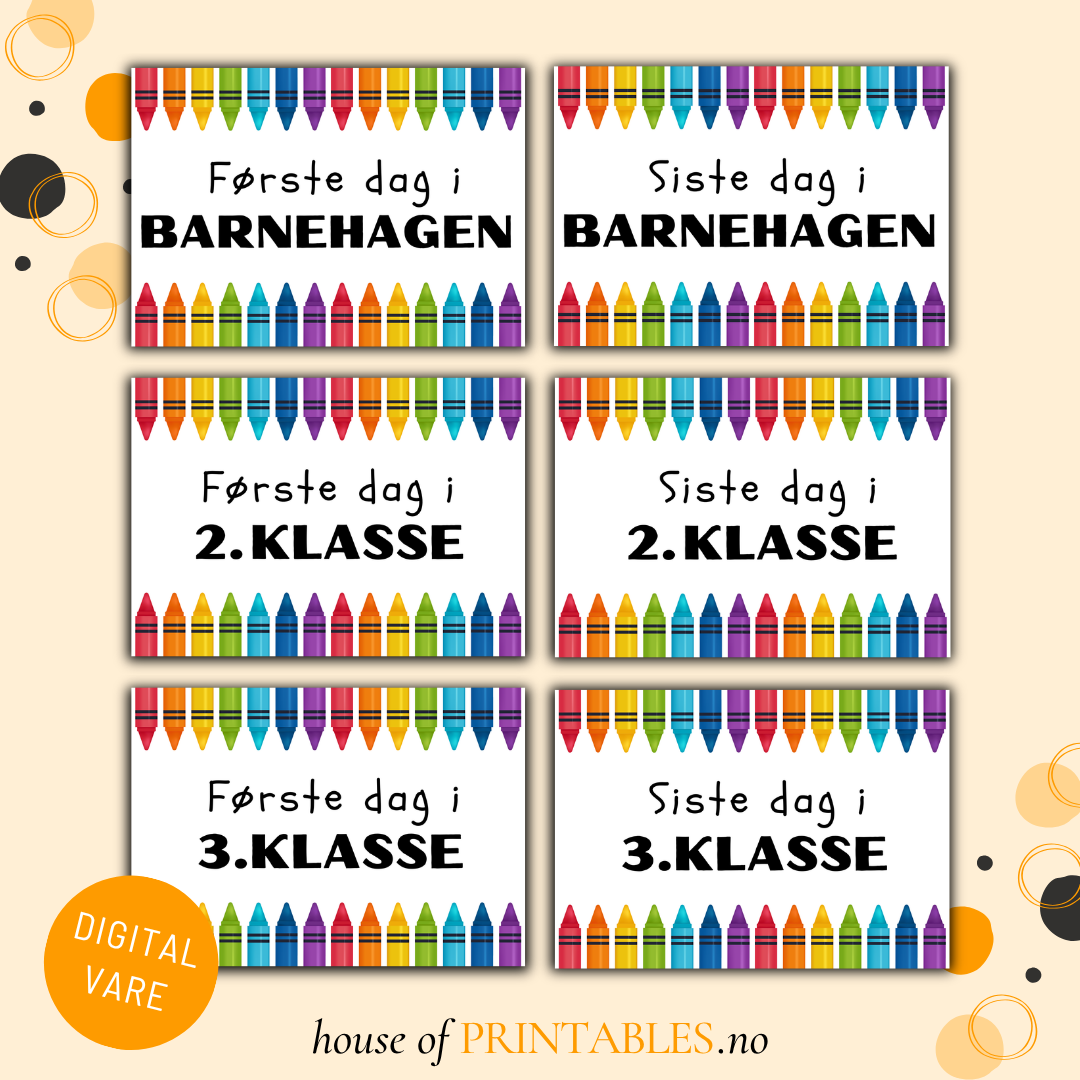 Barnehage- og skolestart