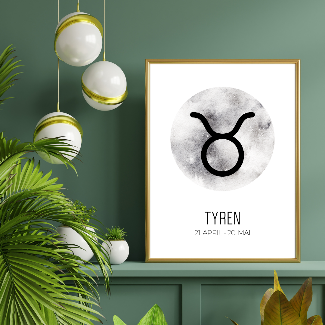 Tyren Stjernetegn - Tyren – HouseofPrintables.no
