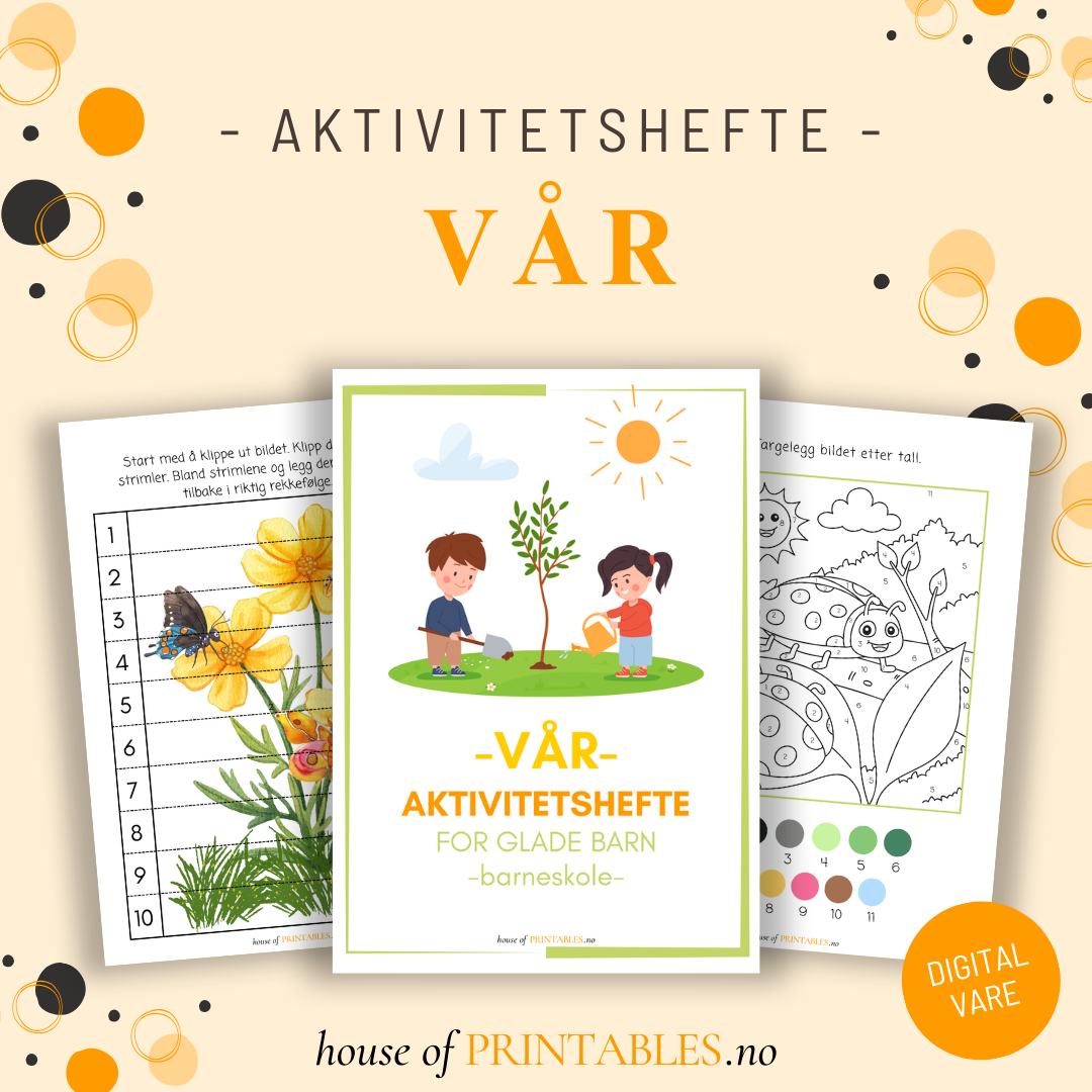 Vår - Aktivitetshefte for skolebarn