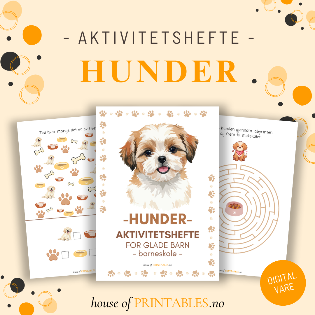 Hunder - Aktivitetshefte for skolebarn