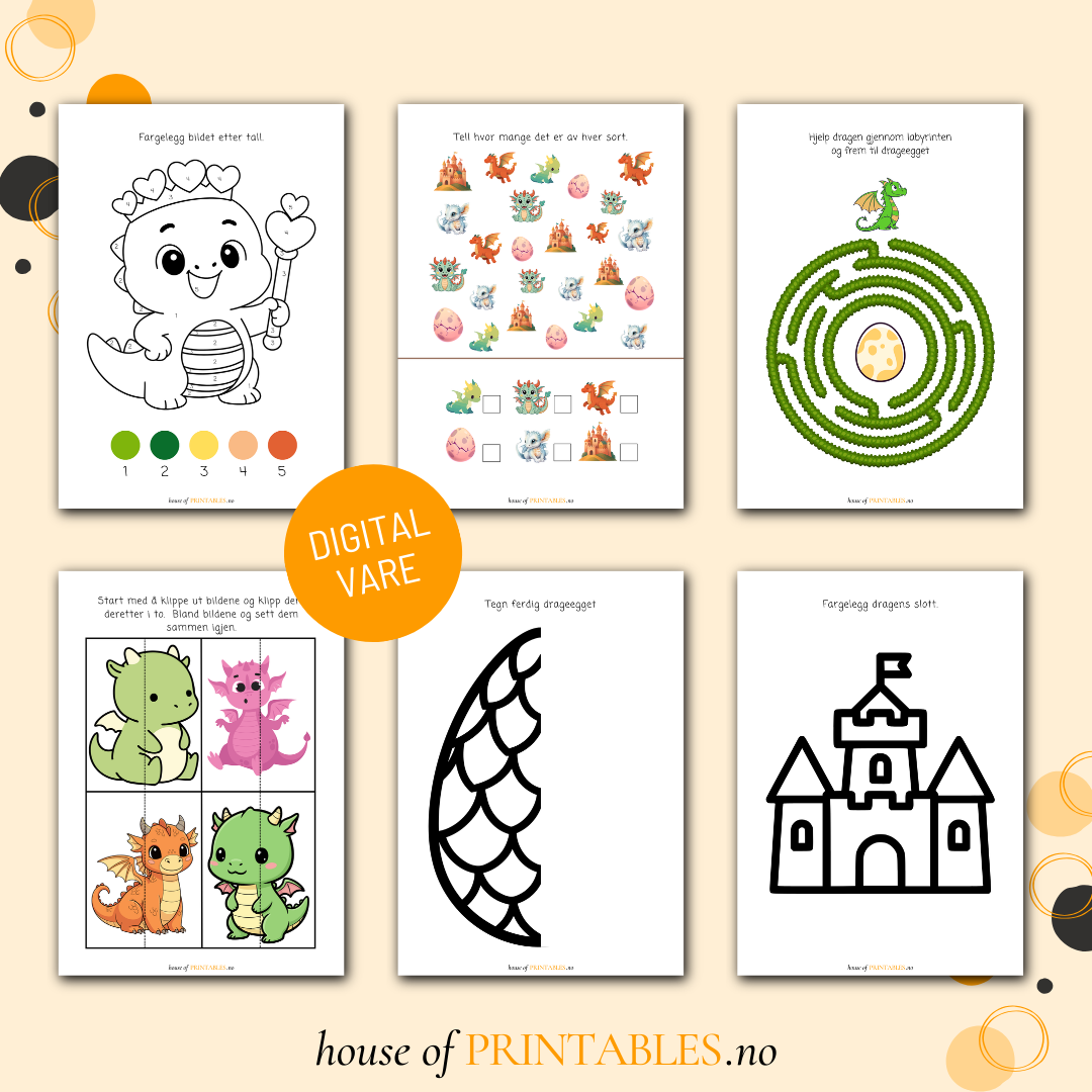 Drager - Aktivitetshefte for barnehagebarn