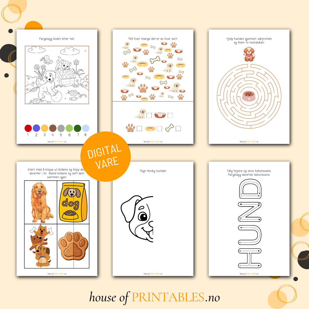 Hunder - Aktivitetshefte for skolebarn