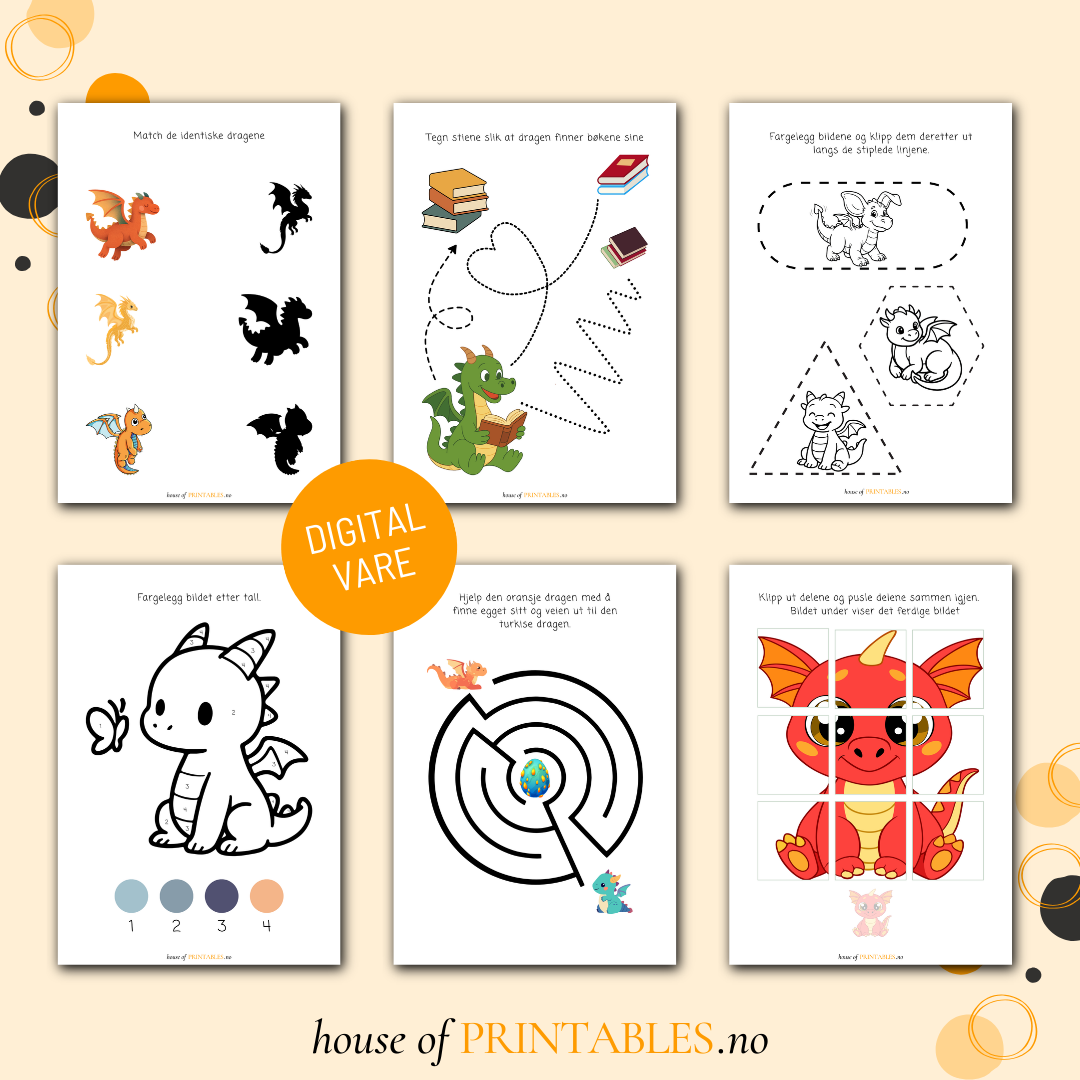 Drager - Aktivitetshefte for barnehagebarn