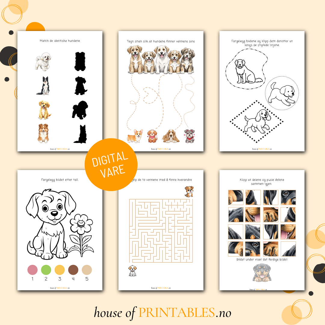 Hunder - Aktivitetshefte for skolebarn