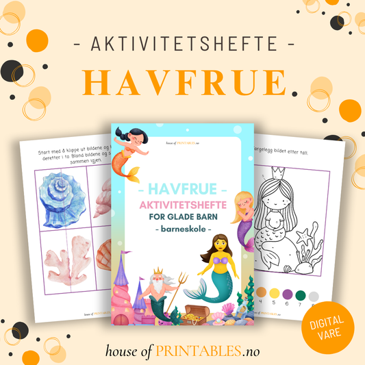 Havfrue - Aktivitetshefte for barneskolebarn