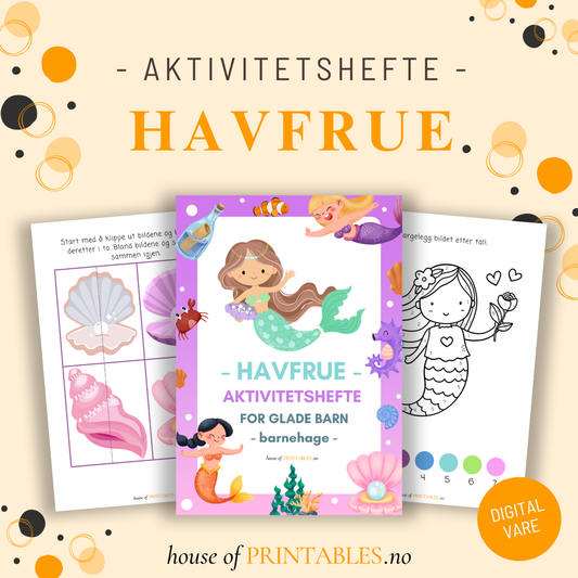 Havfrue - Aktivitetshefte for barnehagebarn