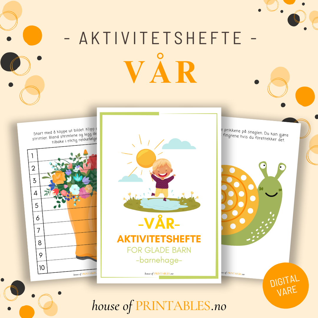 Vår - Aktivitetshefte for barnehagebarn