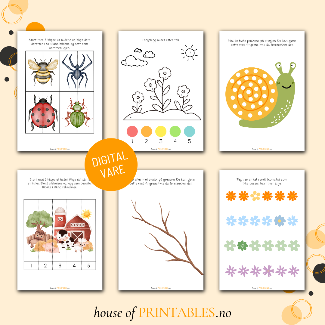 Vår - Aktivitetshefte for barnehagebarn