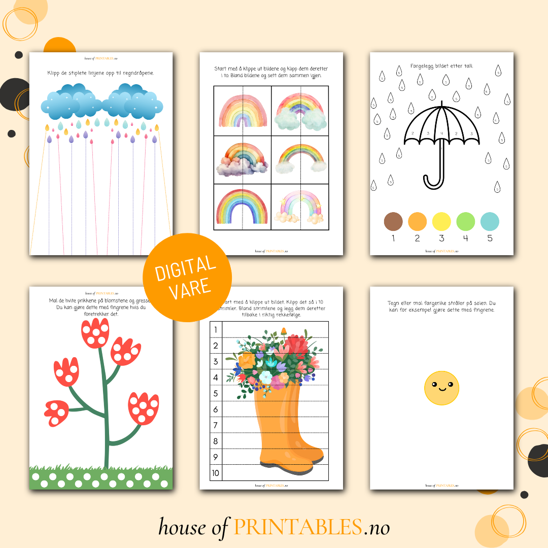 Vår - Aktivitetshefte for barnehagebarn