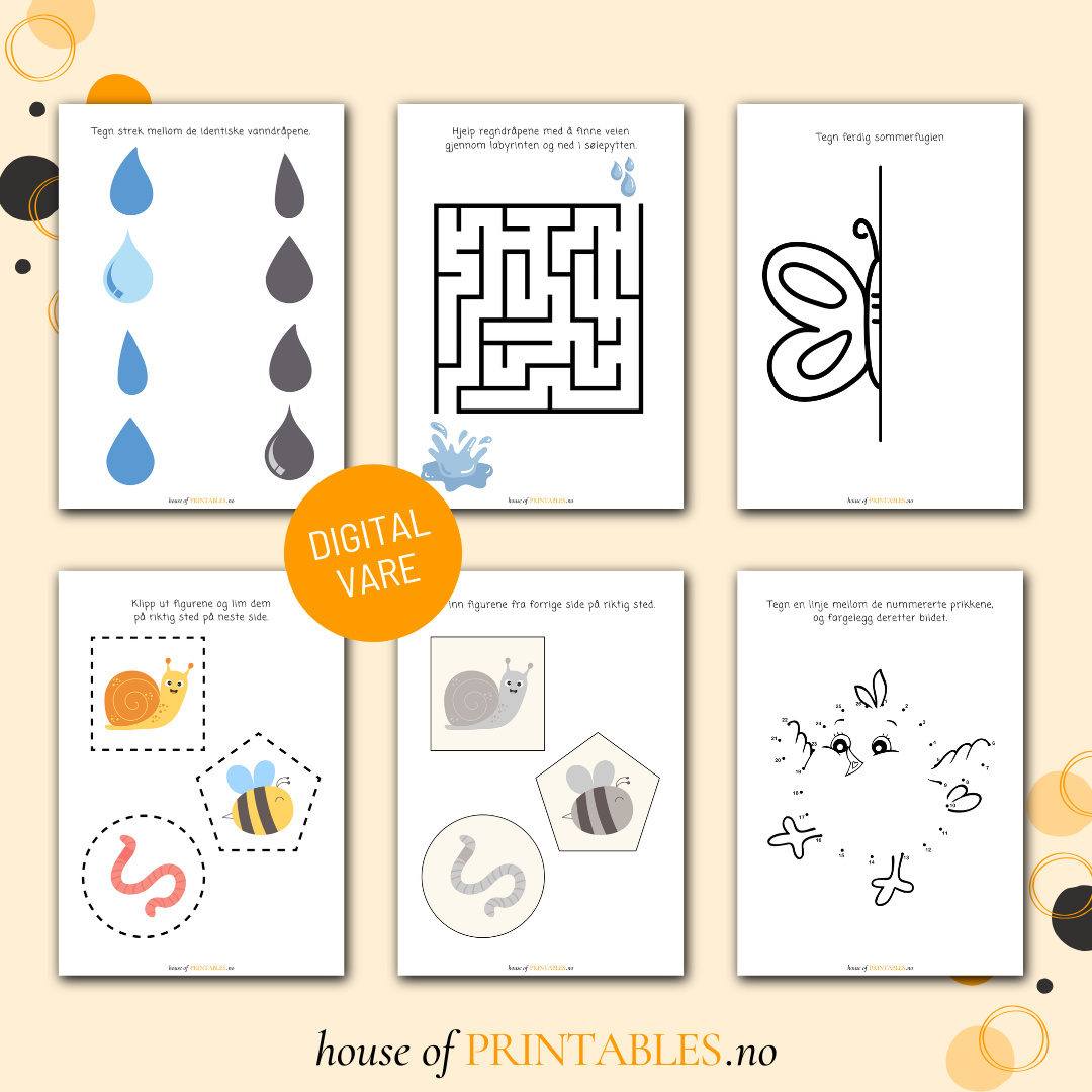 Vår - Aktivitetshefte for barnehagebarn