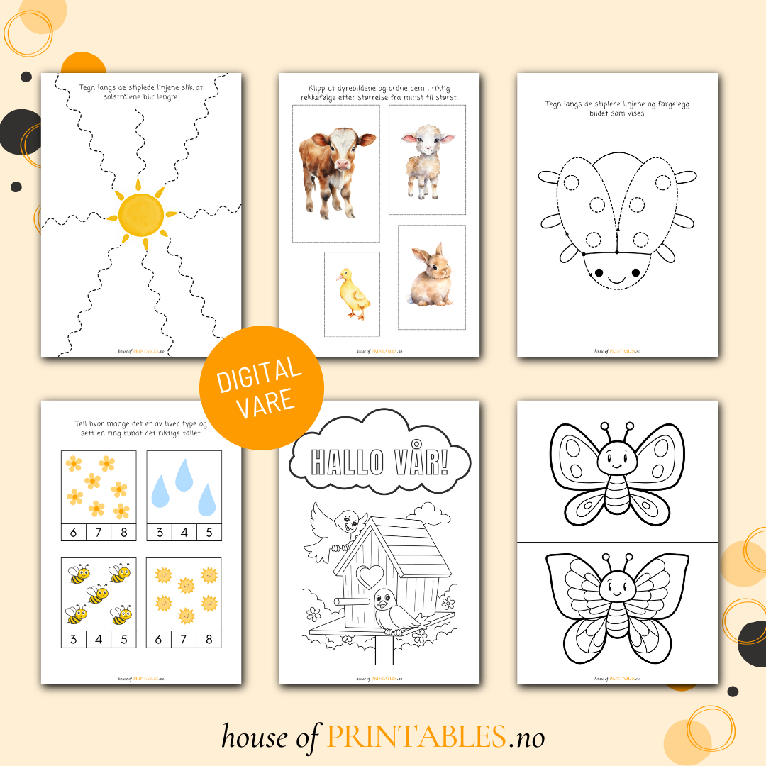 Vår - Aktivitetshefte for barnehagebarn