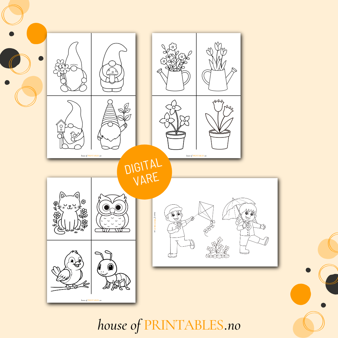 Vår - Aktivitetshefte for barnehagebarn